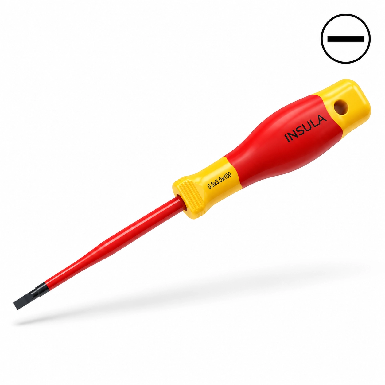 Insulated Slim Type Slotted Screwdriver